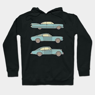 Blue Classic Cars Hoodie